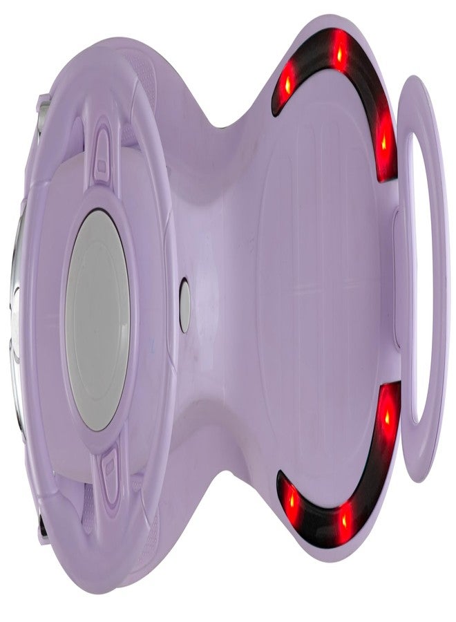 JoyRide Glamour DLX Light-Up Magic Car - Easy Glide Ride-On Toy for Kids | LED Lights, Music & 360° Swivel Wheels | Push Swing Car for Indoor/Outdoor Fun Ages 2+ Years (Purple) - Image 3